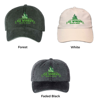 Green Embroidered Logo Hat
