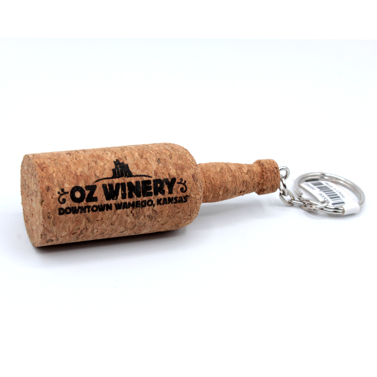 Oz Cork Bottle Keychain